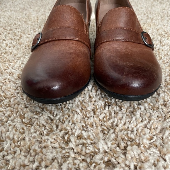Dansko Rosalie Burnished Calf Mules Brown Size 37 US 6.5-7 - Picture 5 of 10
